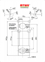 محمل الأدوات اليدوية الكهربائية 6203 W13 FvLy TN9 A3 C3 V2 L10-6 لأداة العمل الخشبي الكهربائية HUSQVARNA